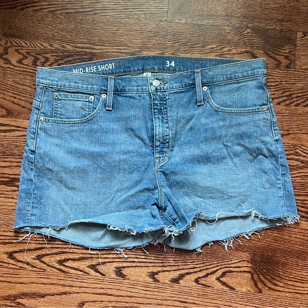 Denim Shorts Raw Hem